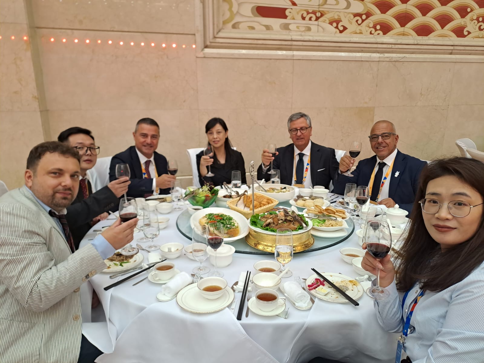 Cena ufficiale con delegazione italo-cinese